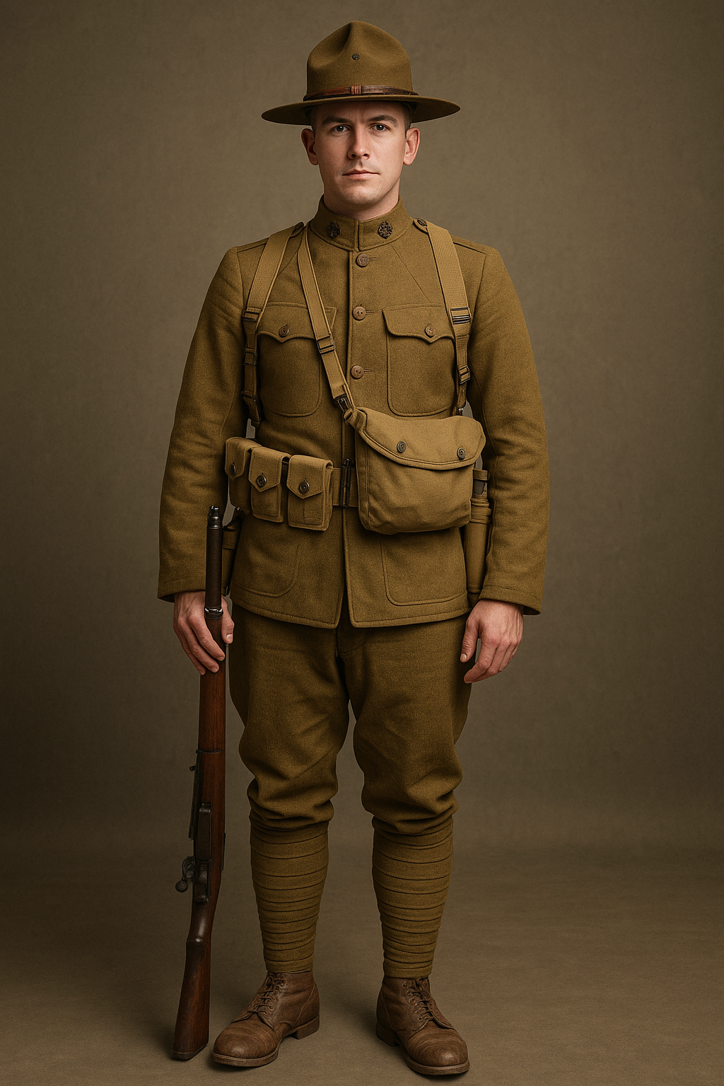 wwi american doughboy uniform.