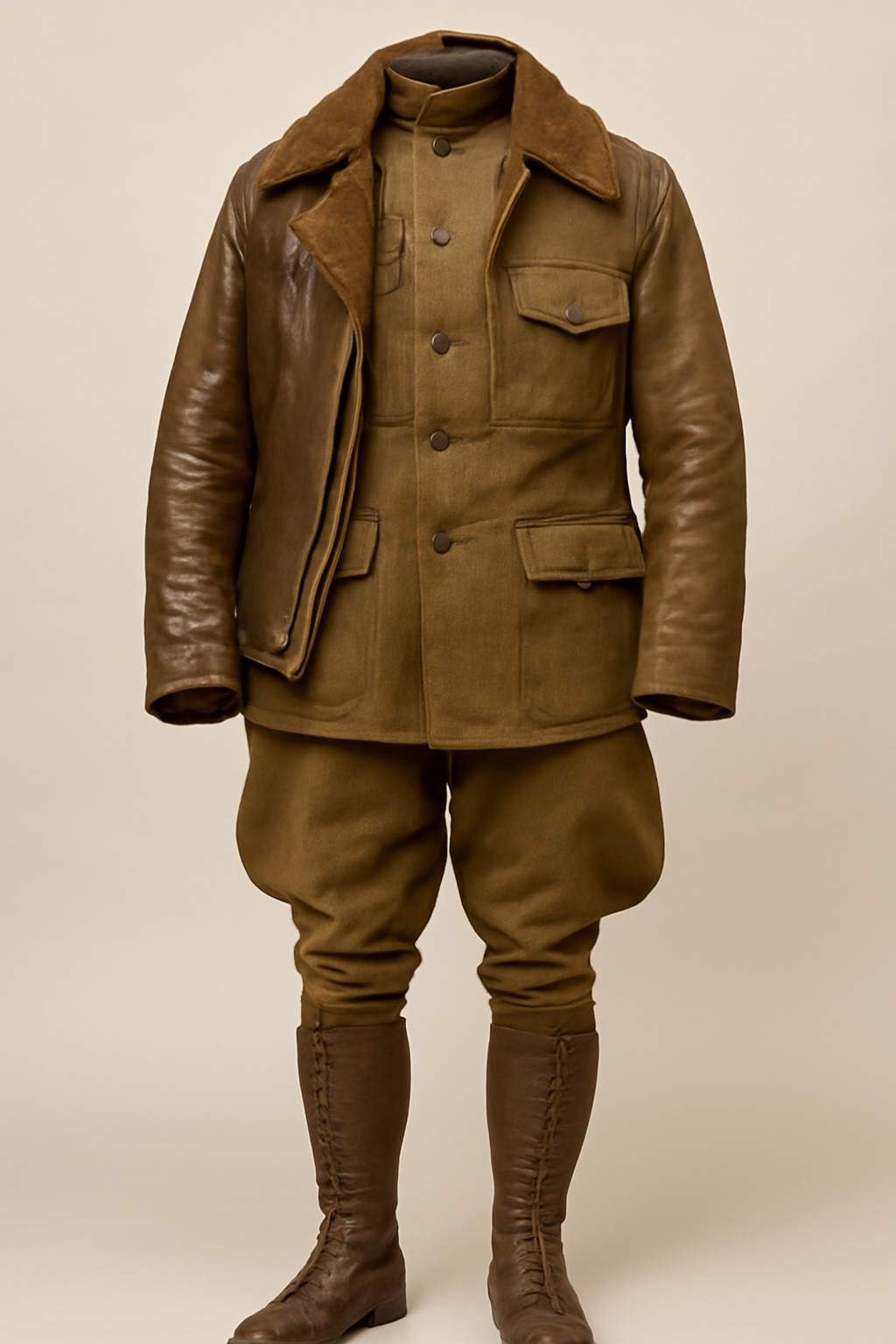 ww1 us army uniform components.