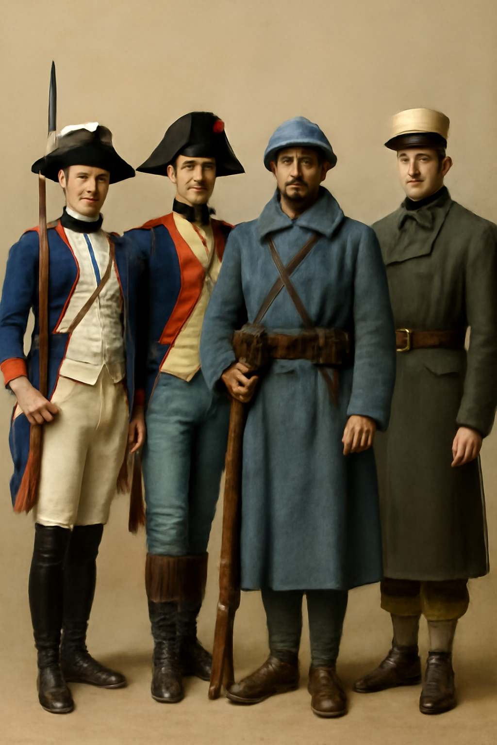 french military uniforms by era.