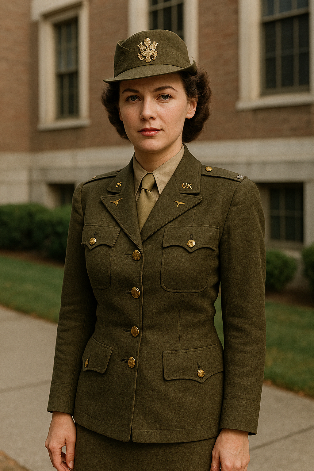ladies military uniform.