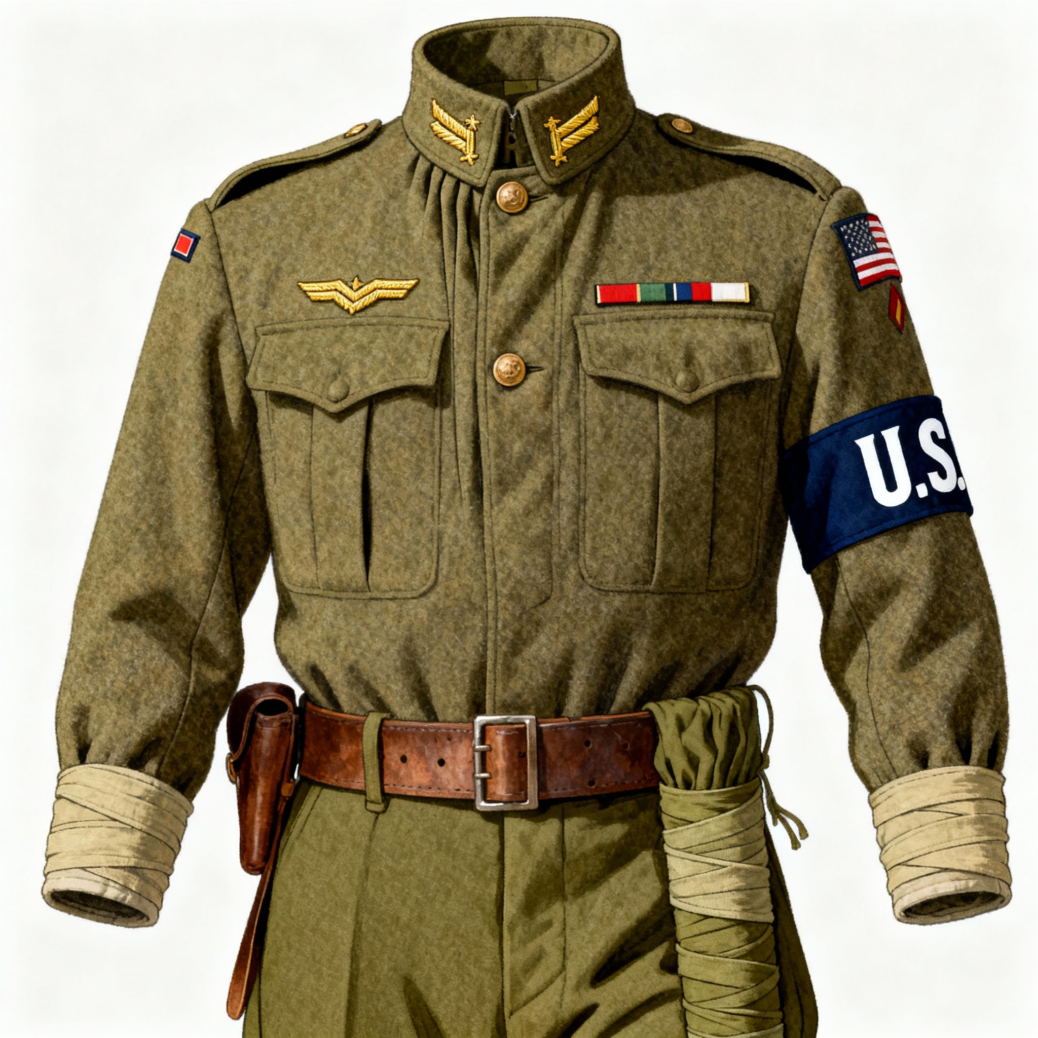 us wwi uniform identification.