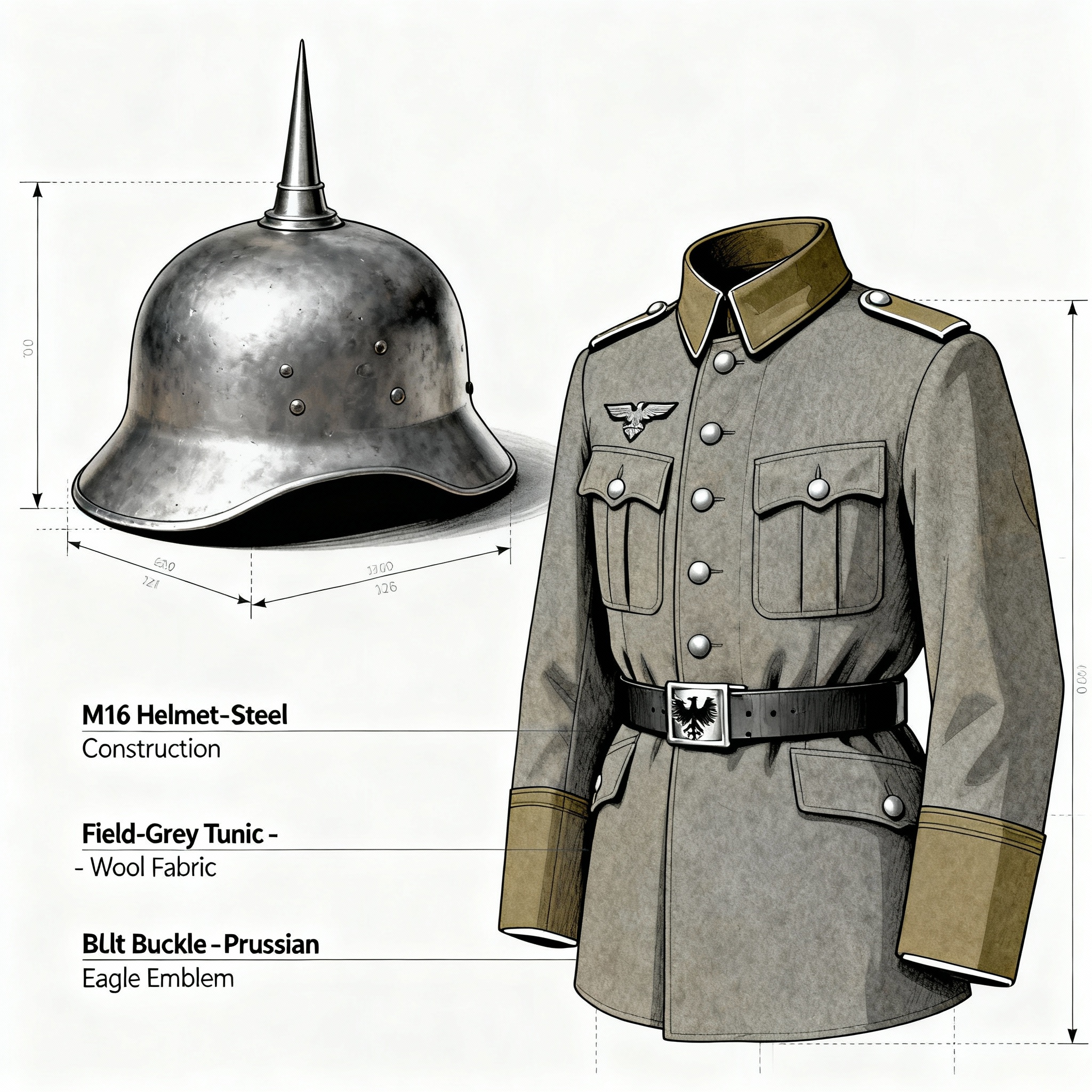 ww1 german uniform reproduction.
