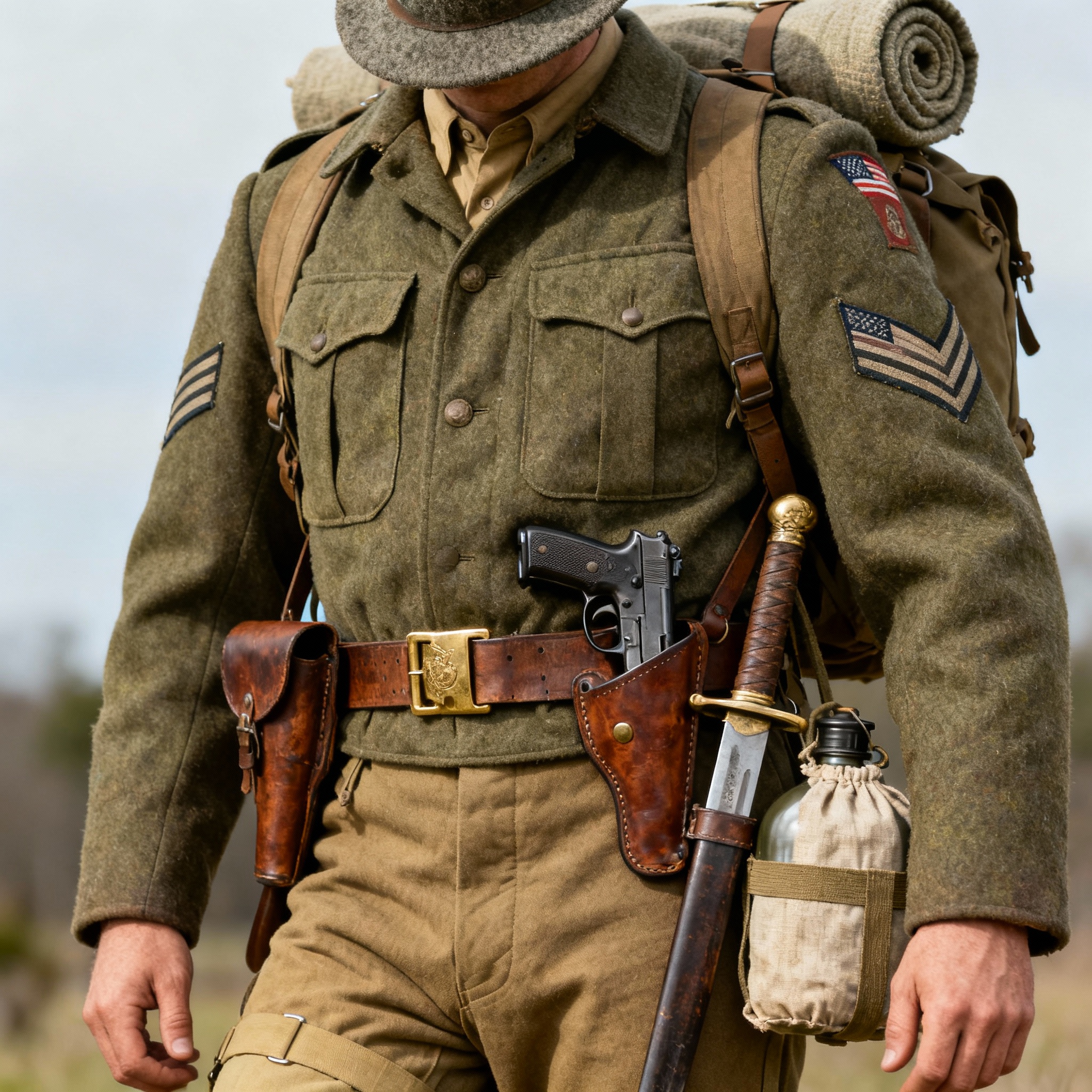 world war 1 uniforms united states.