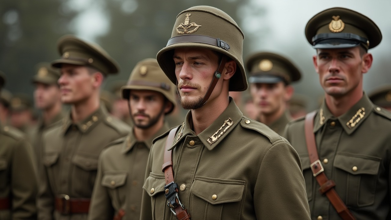 WW1 Australian military uniforms.